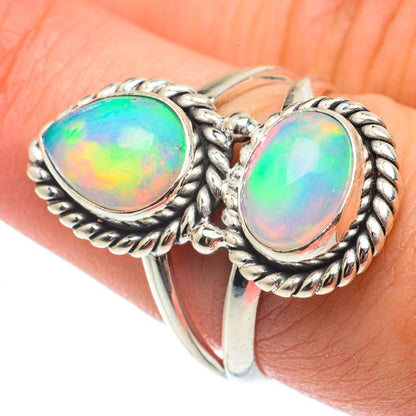 Ethiopian Opal Rings handcrafted by Ana Silver Co - RING64958