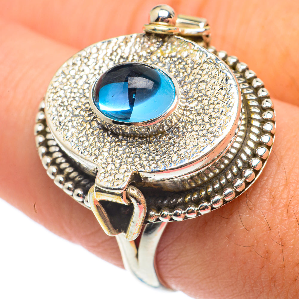Blue Fluorite Rings handcrafted by Ana Silver Co - RING64959