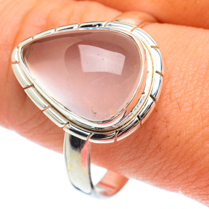 Rose Quartz Rings handcrafted by Ana Silver Co - RING64968