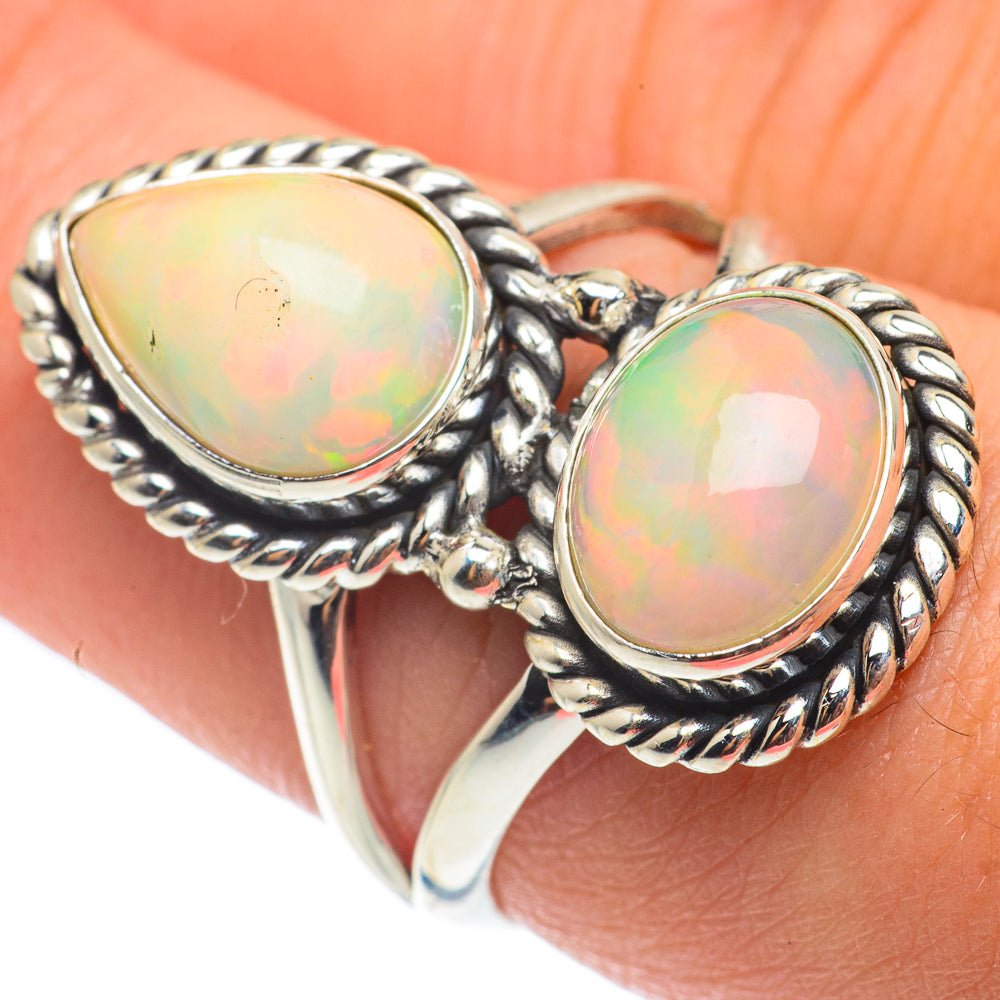Ethiopian Opal Rings handcrafted by Ana Silver Co - RING64976