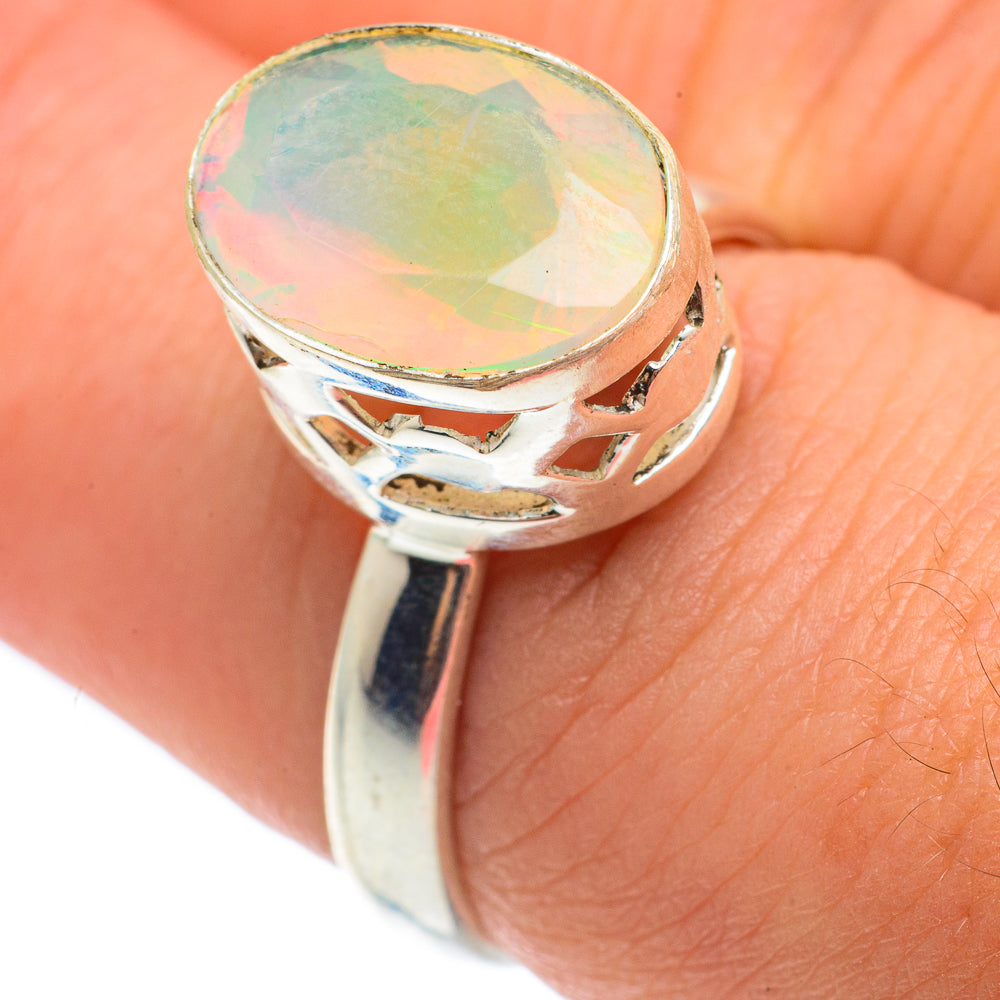 Ethiopian Opal Rings handcrafted by Ana Silver Co - RING64979