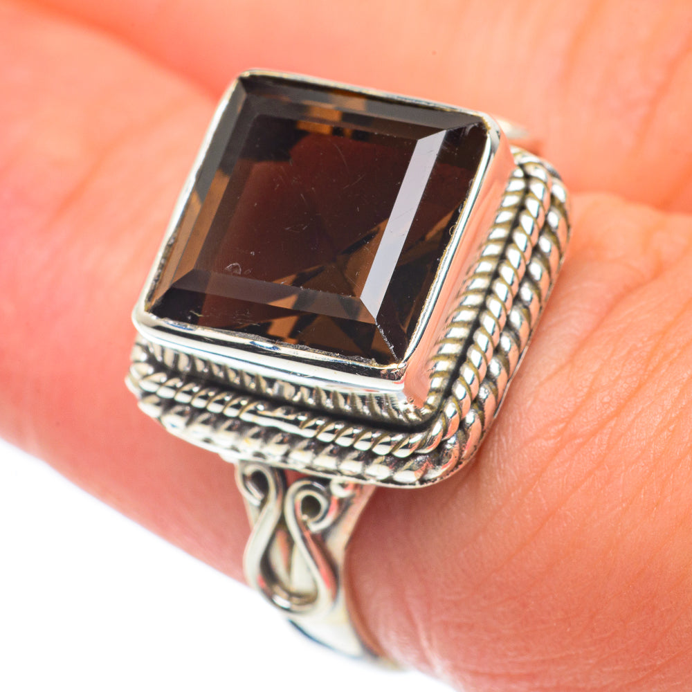 Smoky Quartz Rings handcrafted by Ana Silver Co - RING64986