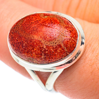 Sponge Coral Rings handcrafted by Ana Silver Co - RING64987
