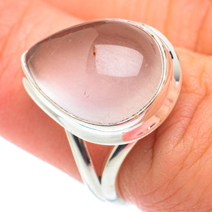 Rose Quartz Rings handcrafted by Ana Silver Co - RING64990