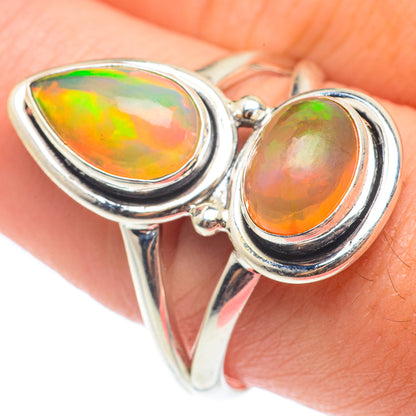 Ethiopian Opal Rings handcrafted by Ana Silver Co - RING64998