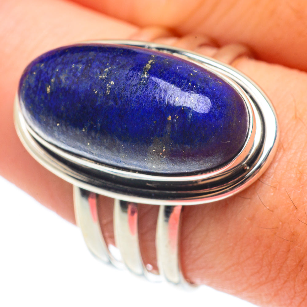 Lapis Lazuli Rings handcrafted by Ana Silver Co - RING65005