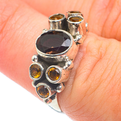 Smoky Quartz Rings handcrafted by Ana Silver Co - RING65008