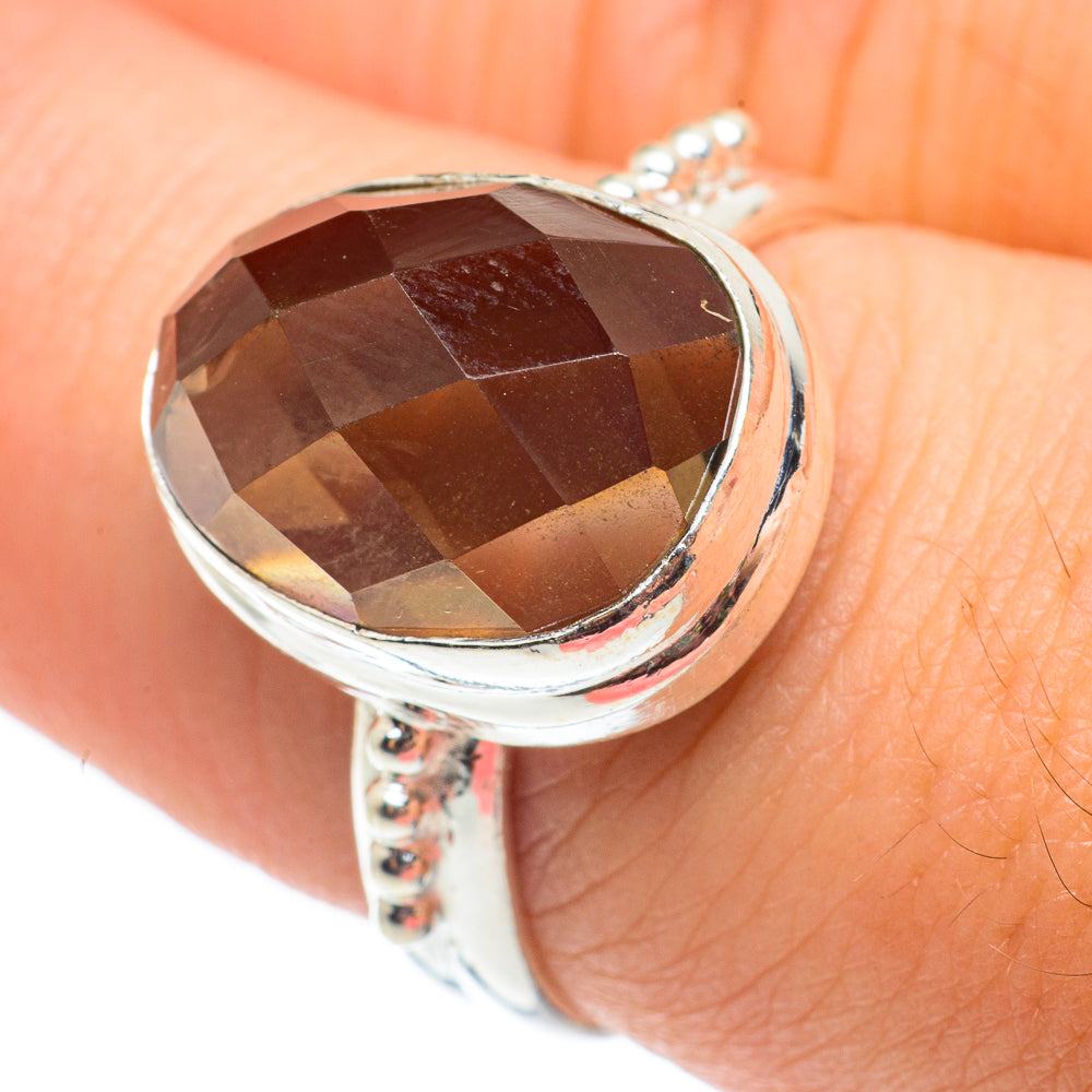 Smoky Quartz Rings handcrafted by Ana Silver Co - RING65027