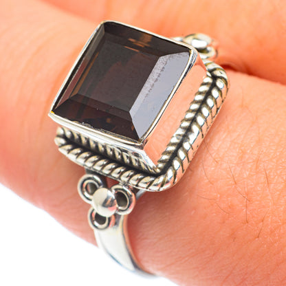 Smoky Quartz Rings handcrafted by Ana Silver Co - RING65028