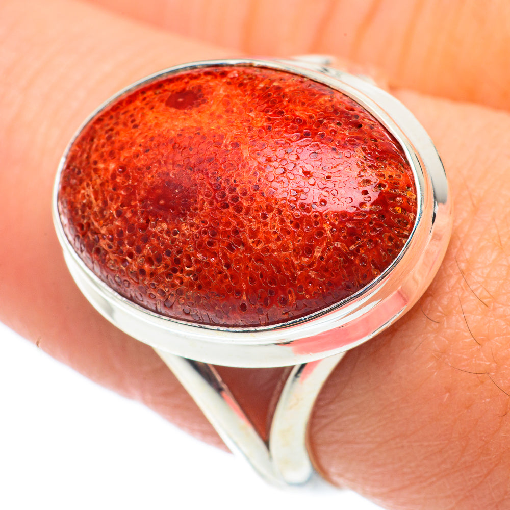 Sponge Coral Rings handcrafted by Ana Silver Co - RING65030