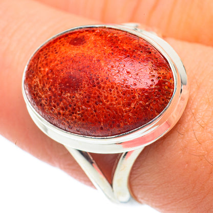 Sponge Coral Rings handcrafted by Ana Silver Co - RING65030