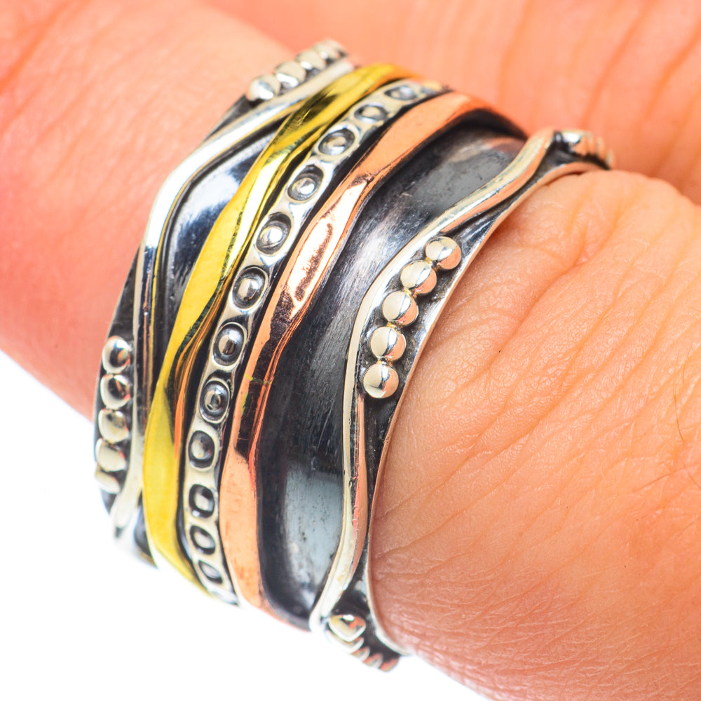 Meditation Spinner Rings handcrafted by Ana Silver Co - RING65034
