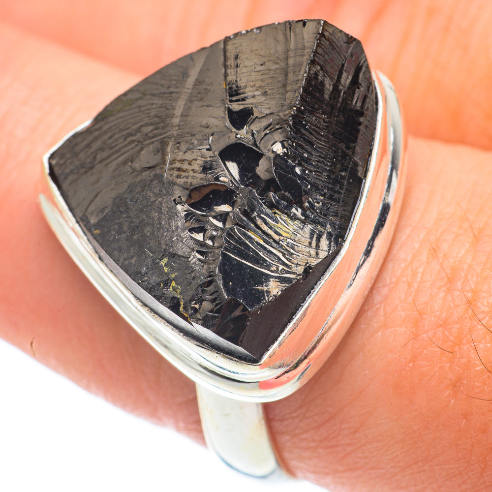 Shungite Rings handcrafted by Ana Silver Co - RING65035