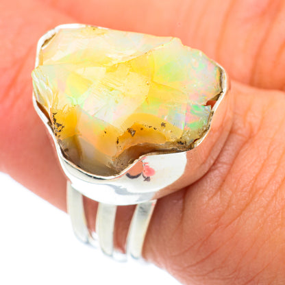 Ethiopian Opal Rings handcrafted by Ana Silver Co - RING65038