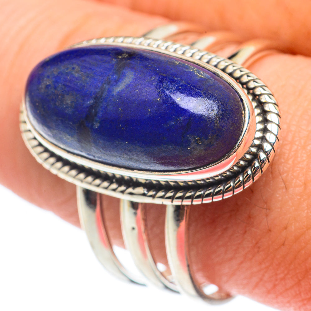 Lapis Lazuli Rings handcrafted by Ana Silver Co - RING65041