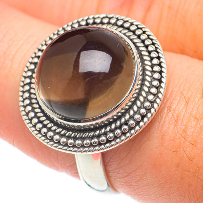 Smoky Quartz Rings handcrafted by Ana Silver Co - RING65046