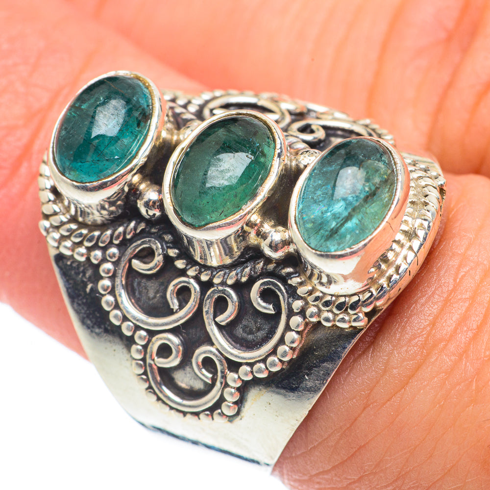 Blue Fluorite Rings handcrafted by Ana Silver Co - RING65060