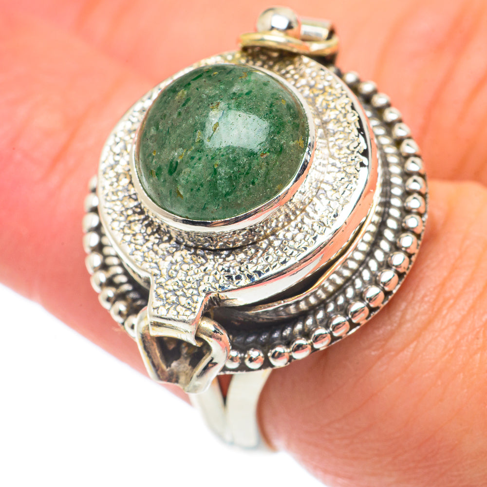 Green Aventurine Rings handcrafted by Ana Silver Co - RING65062