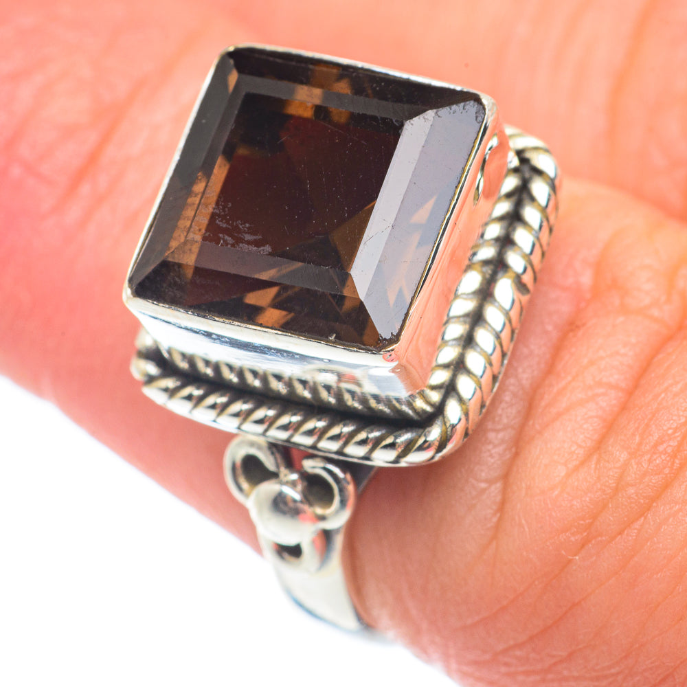 Smoky Quartz Rings handcrafted by Ana Silver Co - RING65064