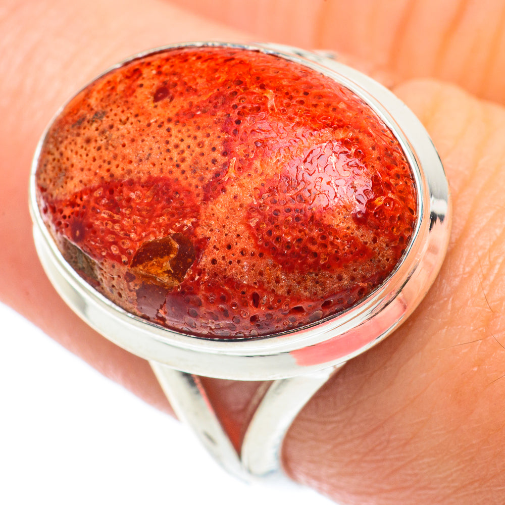 Sponge Coral Rings handcrafted by Ana Silver Co - RING65066