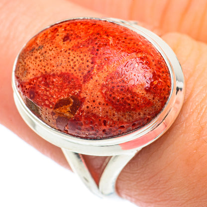 Sponge Coral Rings handcrafted by Ana Silver Co - RING65066