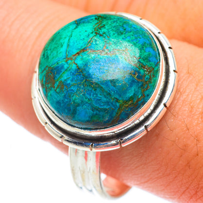Chrysocolla Rings handcrafted by Ana Silver Co - RING65070