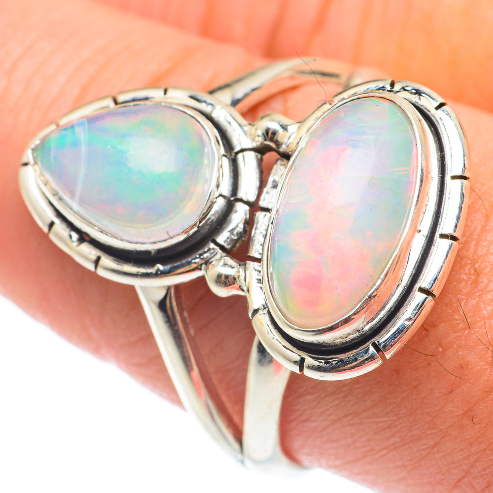 Ethiopian Opal Rings handcrafted by Ana Silver Co - RING65072
