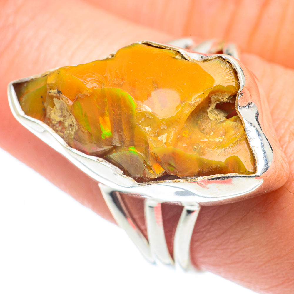 Ethiopian Opal Rings handcrafted by Ana Silver Co - RING65073