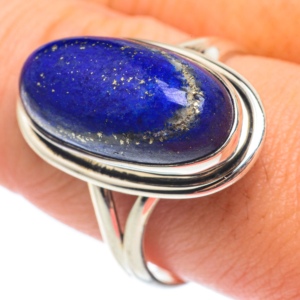 Lapis Lazuli Rings handcrafted by Ana Silver Co - RING65075