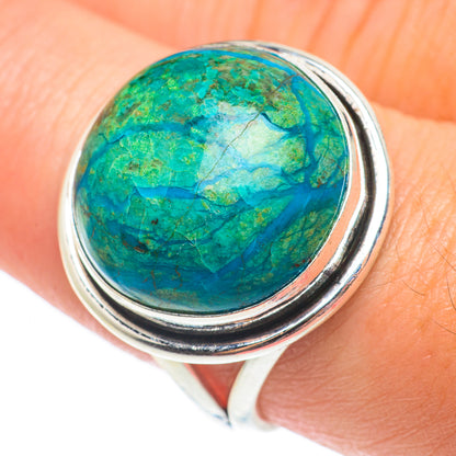 Chrysocolla Rings handcrafted by Ana Silver Co - RING65076