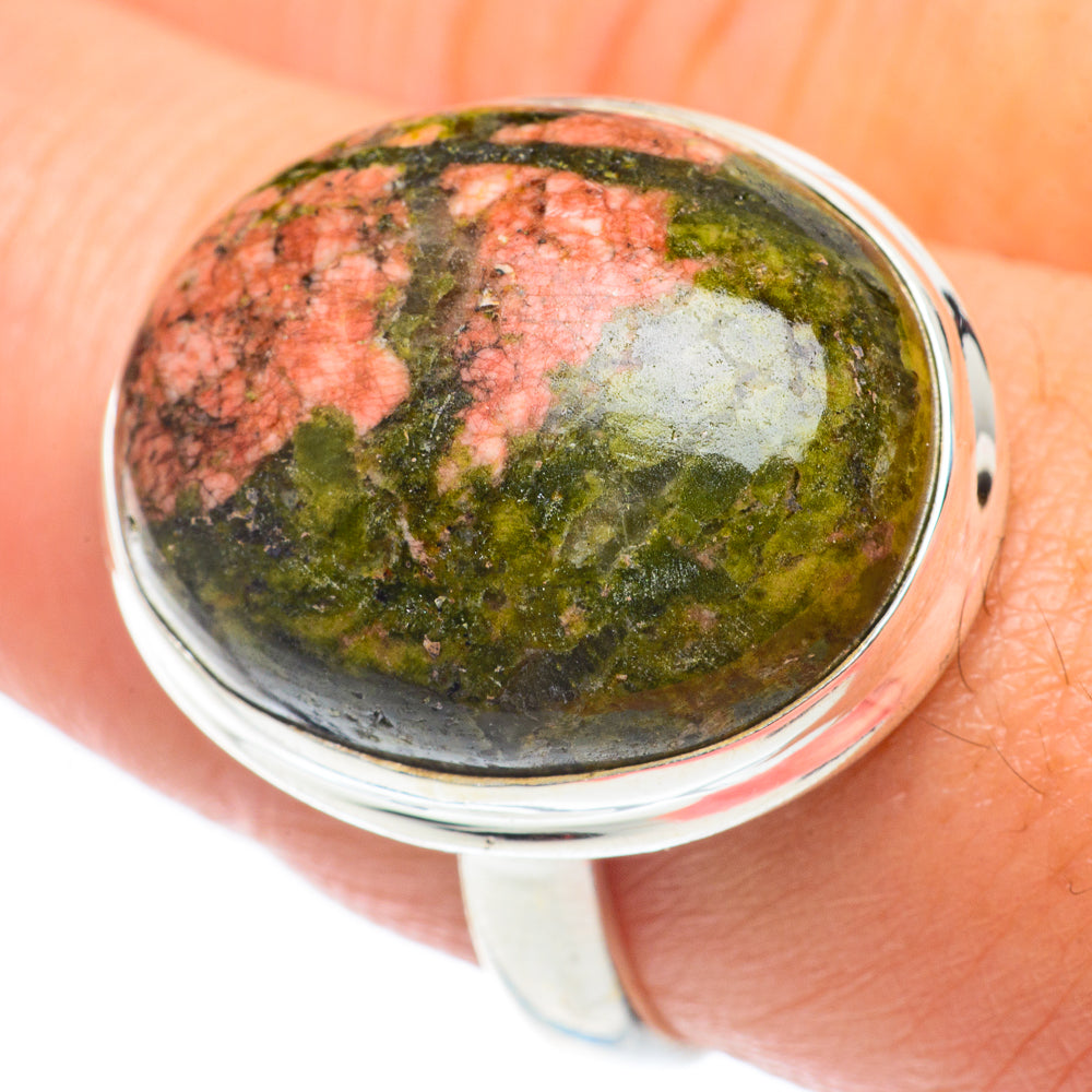 Unakite Rings handcrafted by Ana Silver Co - RING65078