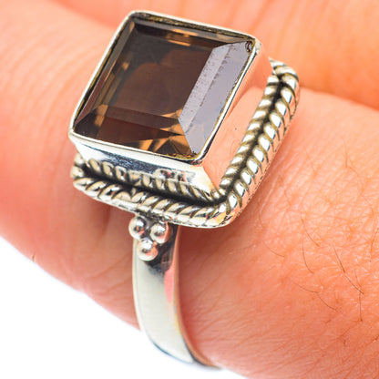 Smoky Quartz Rings handcrafted by Ana Silver Co - RING65080
