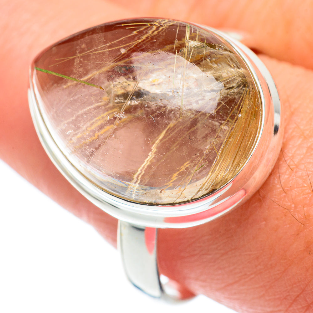 Rutilated Quartz Rings handcrafted by Ana Silver Co - RING65087