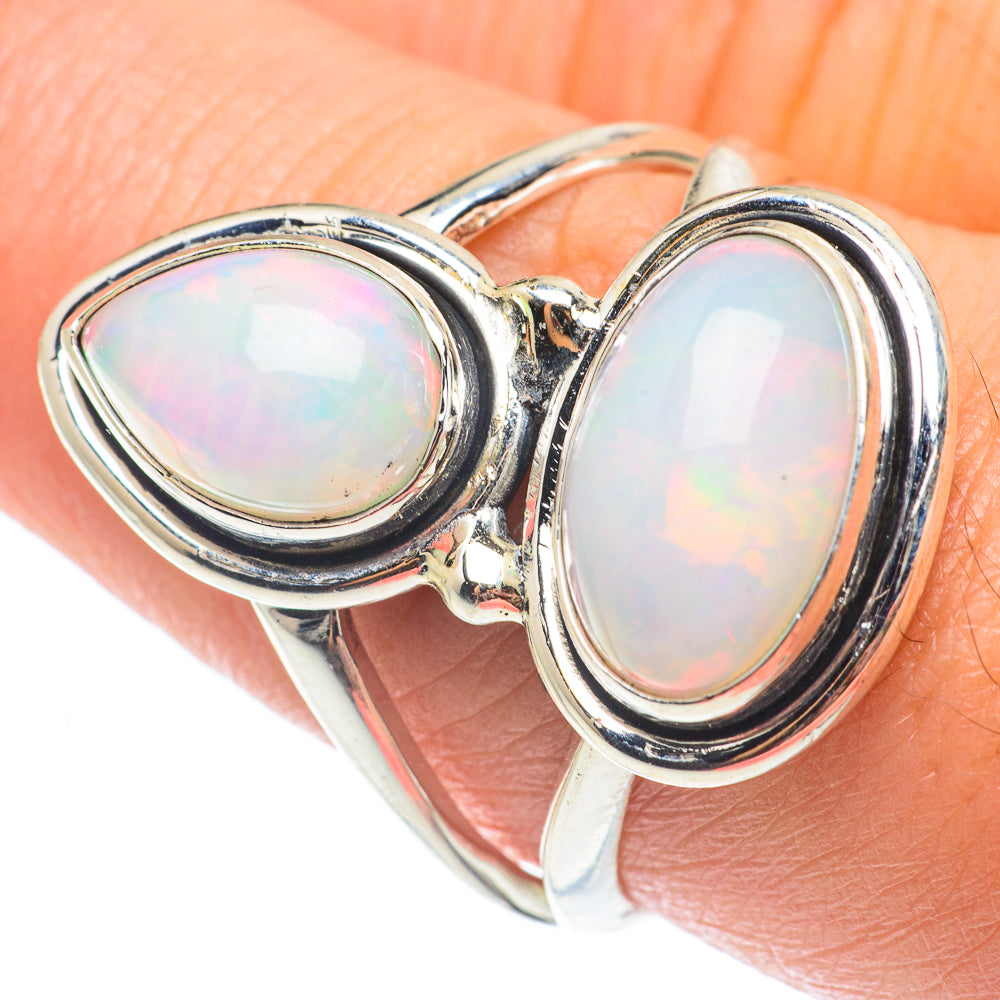 Ethiopian Opal Rings handcrafted by Ana Silver Co - RING65088