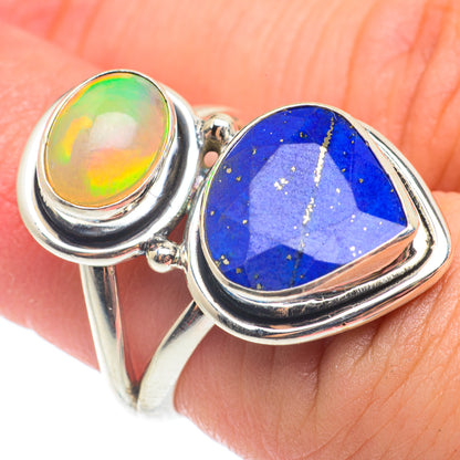 Lapis Lazuli Rings handcrafted by Ana Silver Co - RING65090
