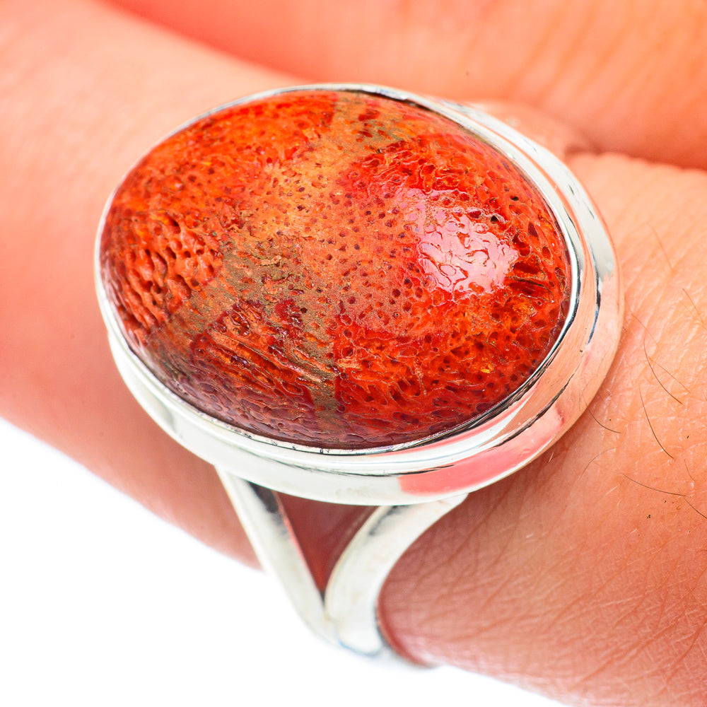 Sponge Coral Rings handcrafted by Ana Silver Co - RING65099