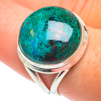 Chrysocolla Rings handcrafted by Ana Silver Co - RING65112