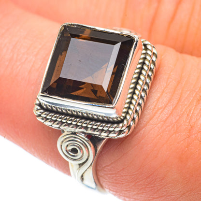 Smoky Quartz Rings handcrafted by Ana Silver Co - RING65115