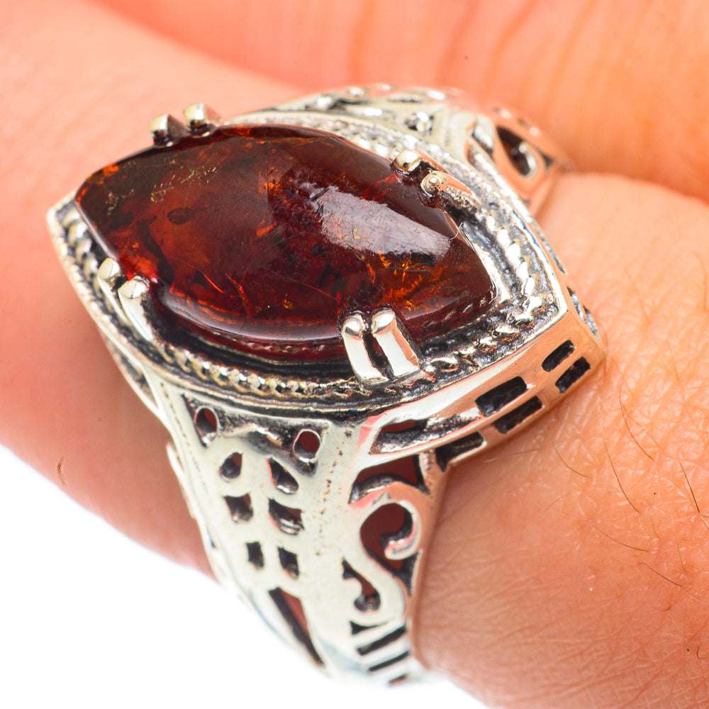 Baltic Amber Rings handcrafted by Ana Silver Co - RING65118