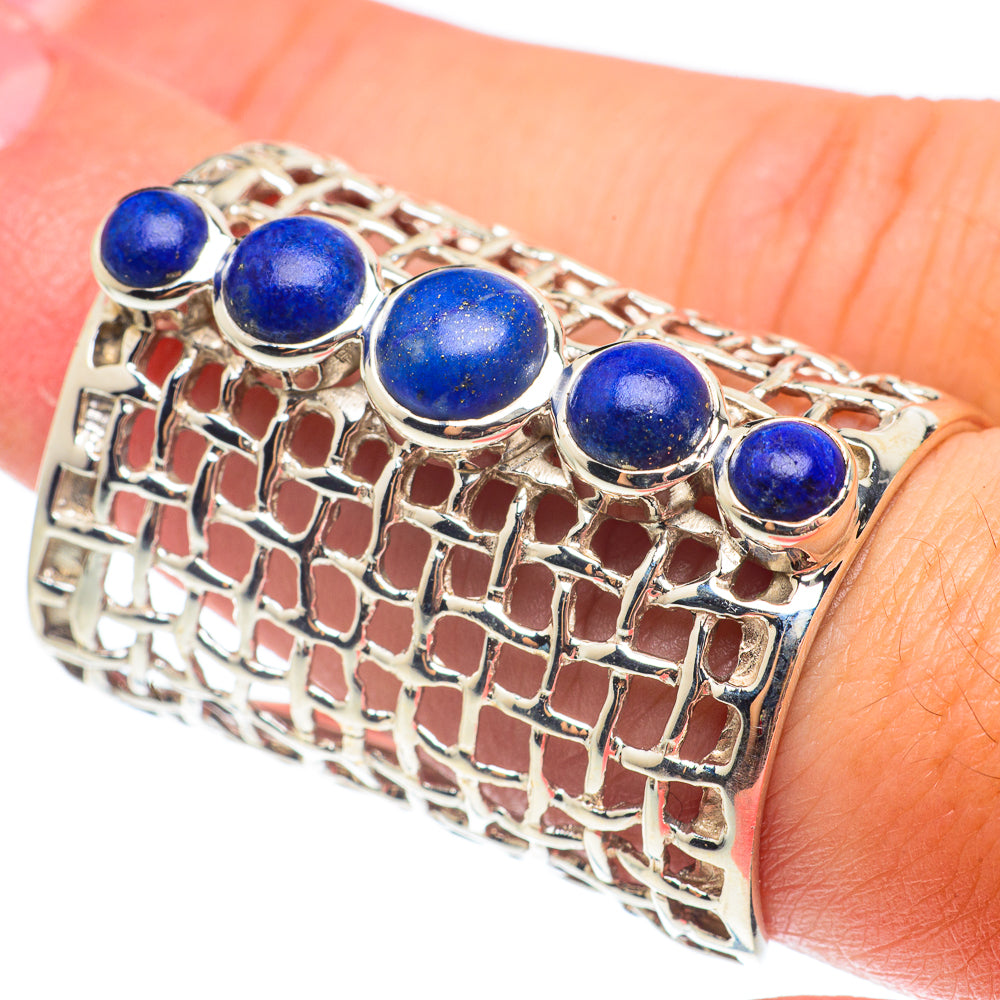 Lapis Lazuli Rings handcrafted by Ana Silver Co - RING65125