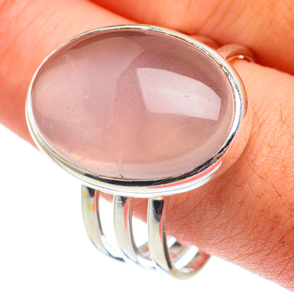 Rose Quartz Rings handcrafted by Ana Silver Co - RING65132