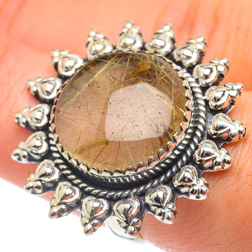 Rutilated Quartz Rings handcrafted by Ana Silver Co - RING65137