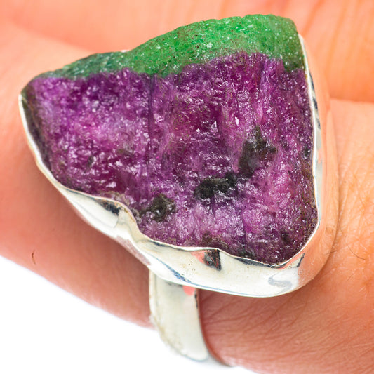 Ruby Zoisite Rings handcrafted by Ana Silver Co - RING65142