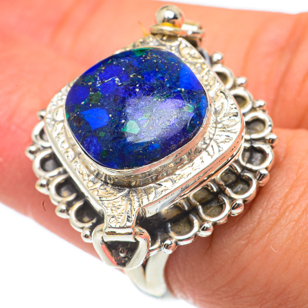 Azurite Rings handcrafted by Ana Silver Co - RING65145