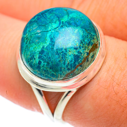 Chrysocolla Rings handcrafted by Ana Silver Co - RING65150