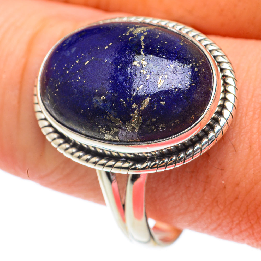 Lapis Lazuli Rings handcrafted by Ana Silver Co - RING65153