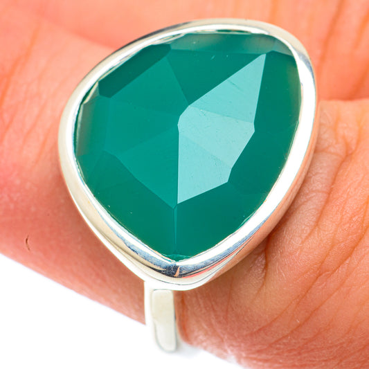 Green Onyx Rings handcrafted by Ana Silver Co - RING65155
