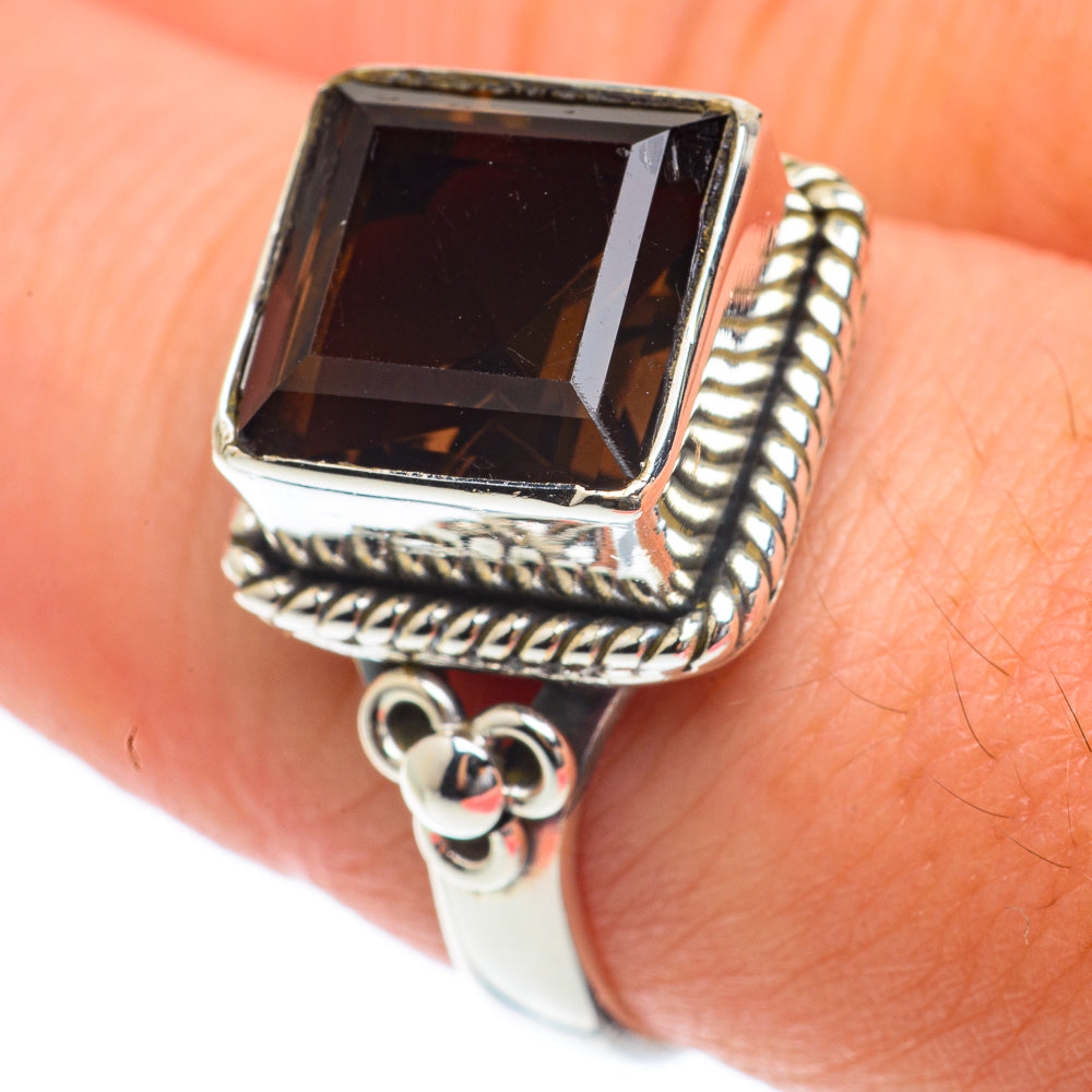 Smoky Quartz Rings handcrafted by Ana Silver Co - RING65158