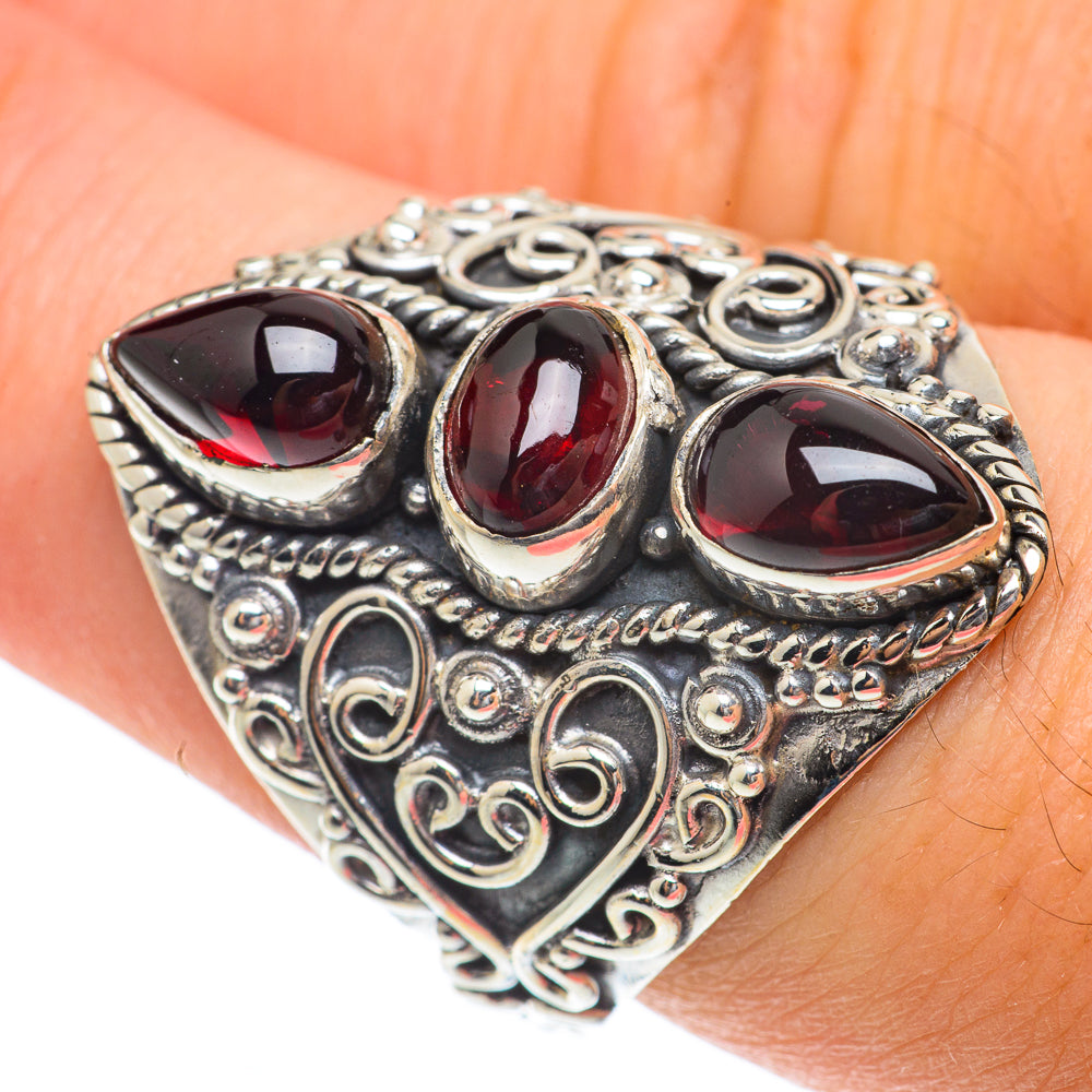 Garnet Rings handcrafted by Ana Silver Co - RING65163