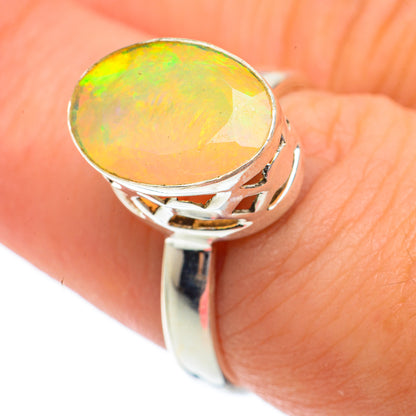 Ethiopian Opal Rings handcrafted by Ana Silver Co - RING65175